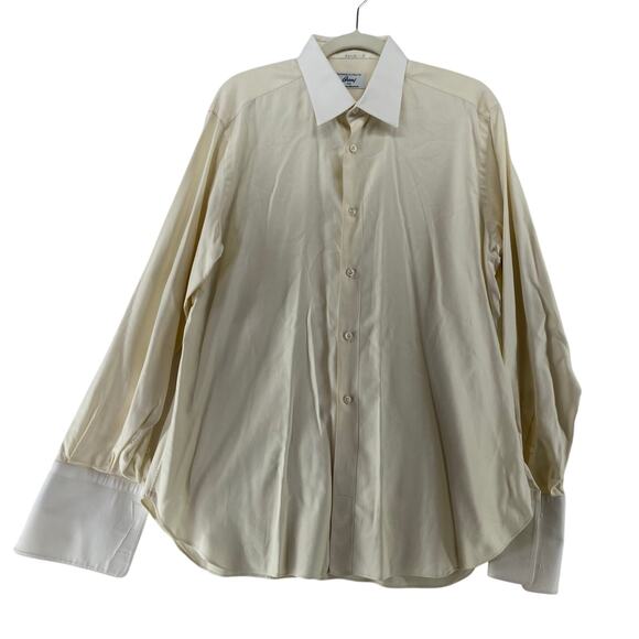 Brioni for Neiman Marcus French Cuff Shirt Size 16